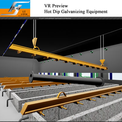 VR Preview Hot Dip Galvanizing Production Line z dostosowanym projektem dla projektów pod klucz